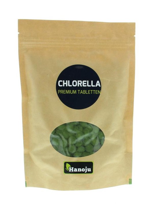 Hanoju Chlorella tabletten papier zak (625 Tabletten)