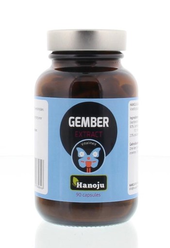 Hanoju Gember extract 400 mg (90 Vegetarische capsules)