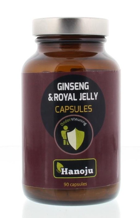 Hanoju Royal jelly ginseng (90 Vegetarische capsules)