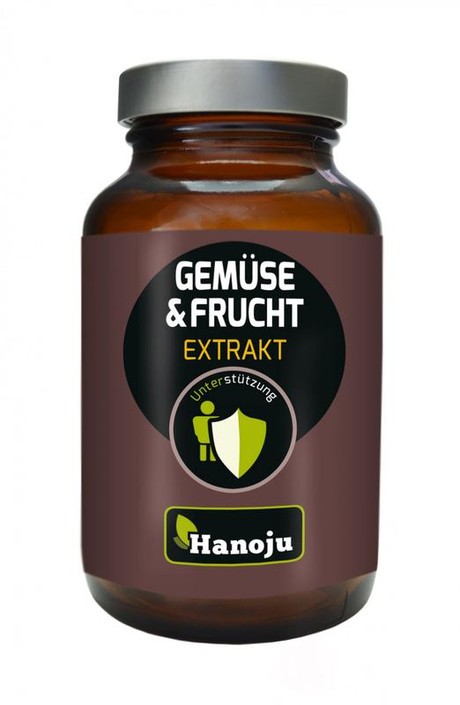 Hanoju Groente en fruit extract 500mg (90 Vegetarische capsules)