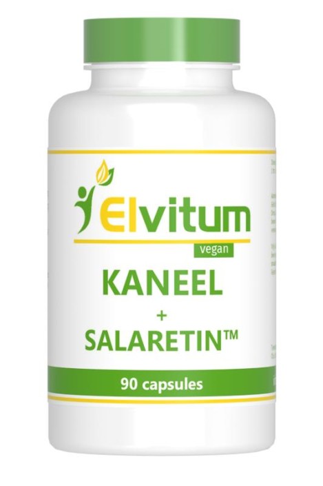 Elvitum Kaneel met salaretin (90 Vegetarische capsules)