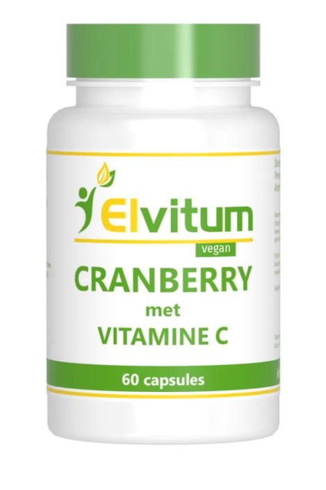 Elvitaal/elvitum Cranberry + 60mg vitamine C (60 Vegetarische capsules)