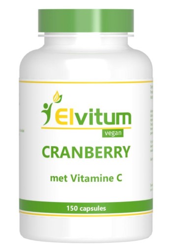 Elvitaal/elvitum Cranberry + 60mg vitamine C (150 Vegetarische capsules)