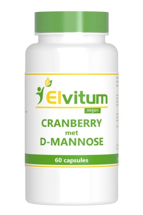 Elvitum Cranberry & D-Mannose (60 Vegetarische capsules)