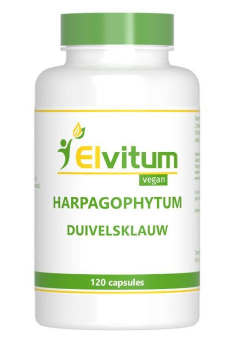 Elvitum Duivelsklauw harpagophytum (120 Vegetarische capsules)