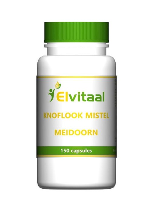 Elvitum Knoflook mistel meidoorn (150 Capsules)