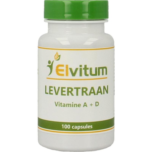 Elvitum Levertraan A D3 (100 Capsules)