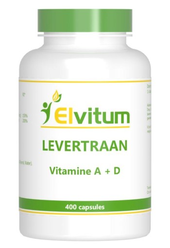 Elvitum Levertraan A D3 (400 Capsules)