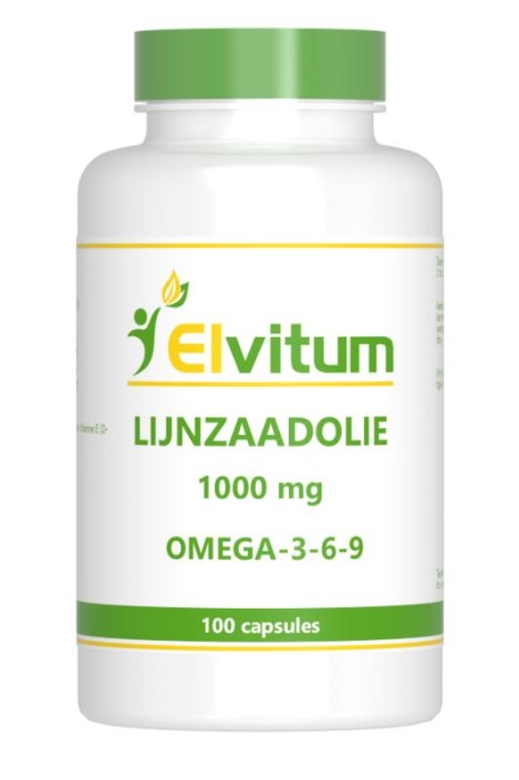 Elvitum Lijnzaadolie omega 3-6-9 (100 Capsules)