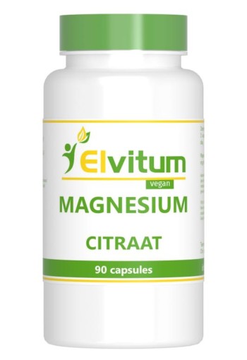 Elvitum Magnesium citraat (90 Vegetarische capsules)