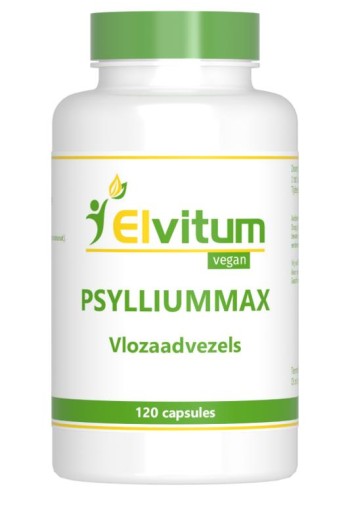 Elvitum Psylliummax vlozaadvezels (120 Vegetarische capsules)