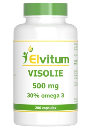 Elvitum Visolie 500mg omega 3 30% (200 Capsules)