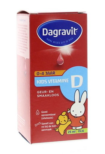 Dagravit Kids vitamine D druppels oliebasis (25 Milliliter)