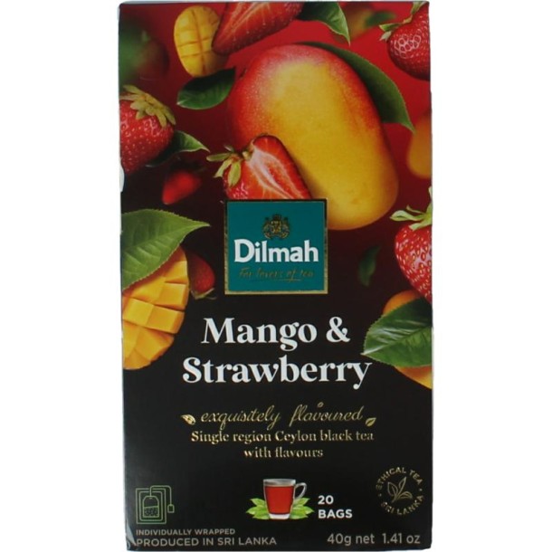 Dilmah Mango & strawberry fun tea (20 Zakjes)