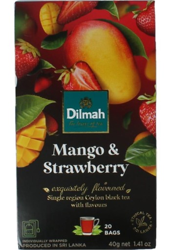 Dilmah Mango & strawberry fun tea (20 Zakjes)
