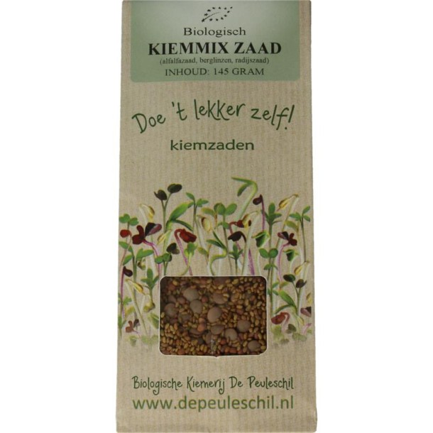 Peuleschil Kiemmixzaad bio (145 Gram)
