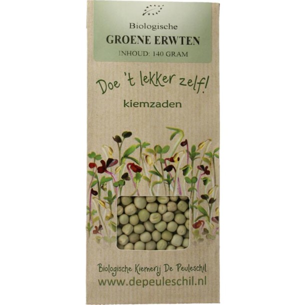Peuleschil Groene erwten bio (140 Gram)
