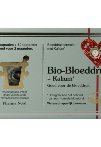 Pharma Nord Bio bloeddruk & kalium 120 caps + 60 tabletten (180 Stuks)