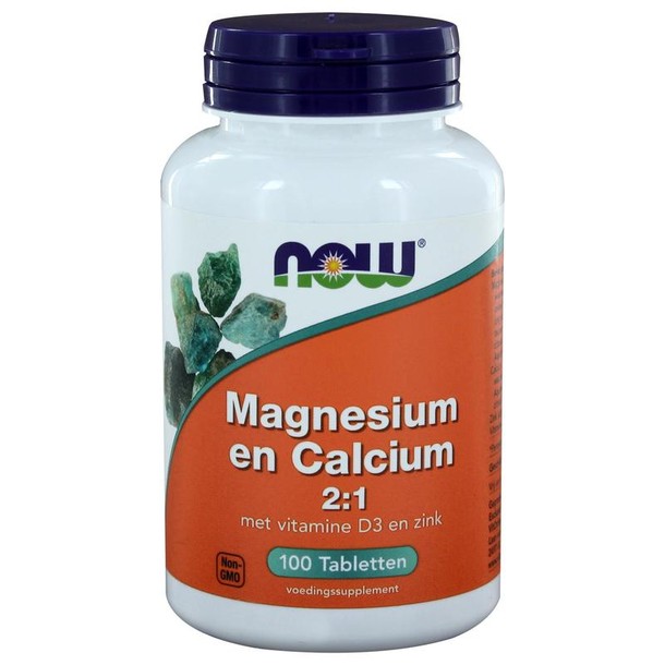 NOW Magnesium & calcium 2:1 (100 Tabletten)