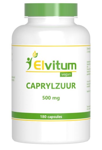 Elvitaal/elvitum Caprylzuur 500mg (180 Vegetarische capsules)