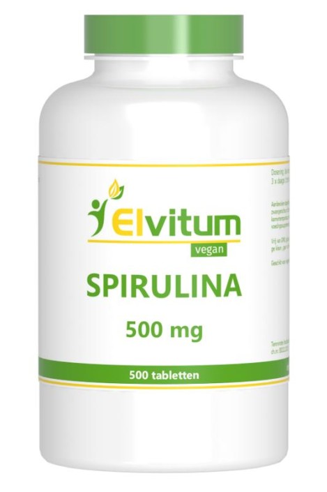 Elvitum Spirulina 500mg (500 Tabletten)