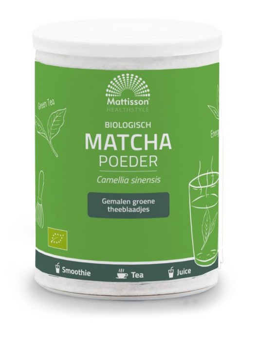 Mattisson Matcha powder poeder green tea bio (125 Gram)