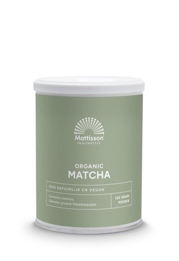 Mattisson Matcha powder poeder green tea bio (125 Gram)
