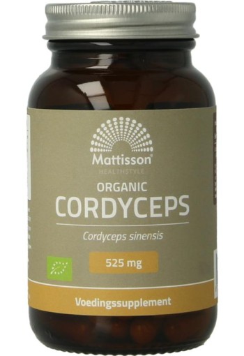 Mattisson Cordyceps 525mg - cordyceps sinensis bio (60 Vegetarische capsules)