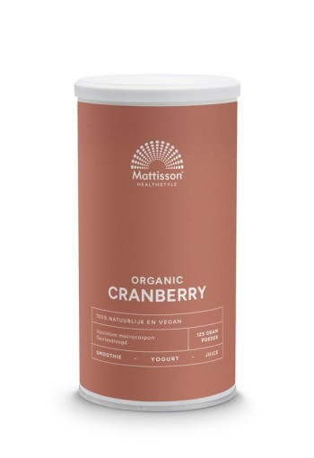 Mattisson Cranberry poeder bio (125 Gram)