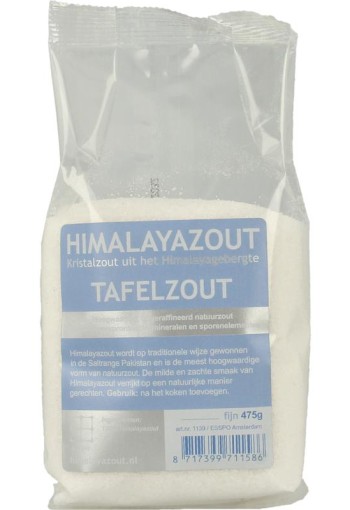 Esspo Himalayazout tafelzout wit fijn navulverpakking (475 Gram)