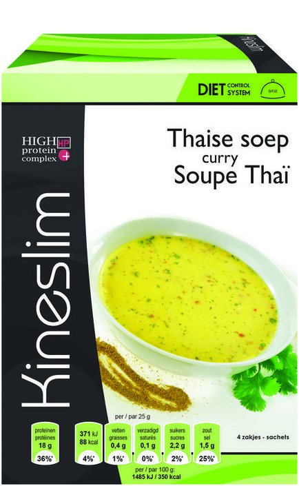 Kineslim Soep thaise curry (4 Stuks)