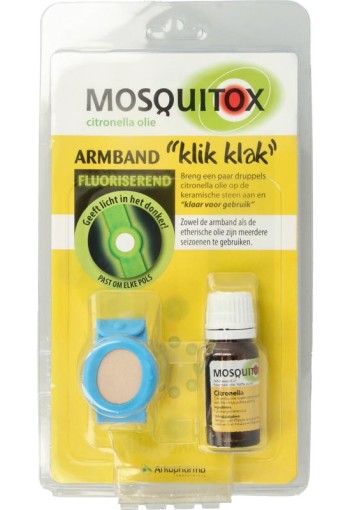 Mosquitox Armband met etherische olie (10 Milliliter)