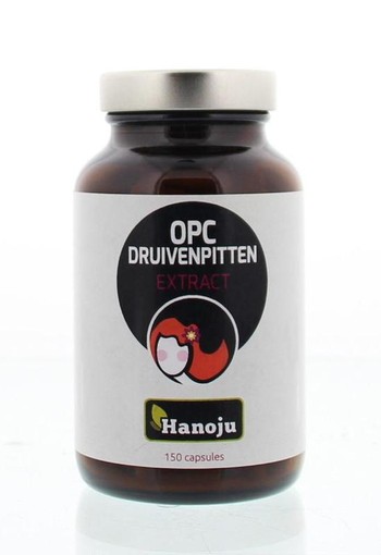Hanoju OPC druivenpit extract 500 mg (150 Capsules)