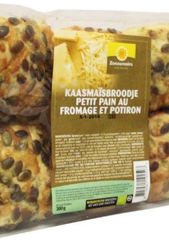Zonnemaire Kaas mais broodje pompoenpit bio (300 Gram)
