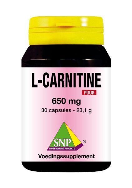 SNP L-Carnitine 650mg puur (30 Capsules)