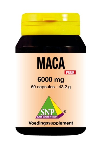 SNP Maca 6000 mg puur (60 Vegetarische capsules)