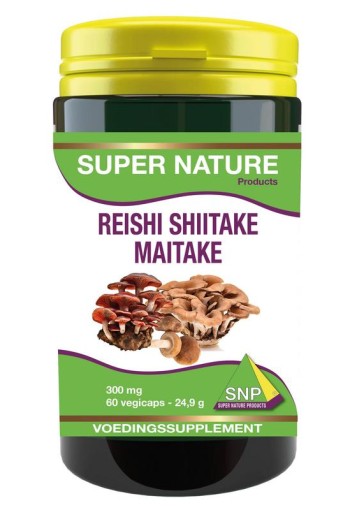 SNP Reishi shiitake maitake 300 mg (60 Vegetarische capsules)