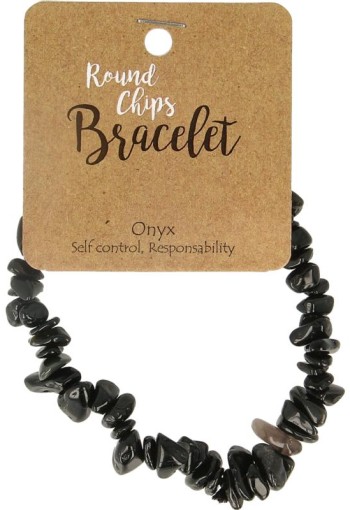 Steengoed Splitarmband onyx (1 Stuks)