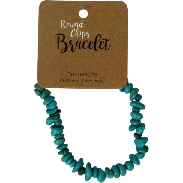 Steengoed Splitarmband chinese turkoois (1 Stuks)