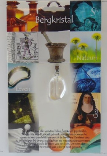 Steengoed Hanger gezondheidssteen bergkristal (1 Stuks)