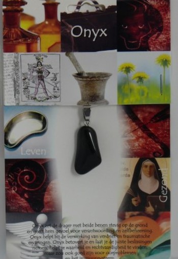 Steengoed Hanger gezondheidssteen onyx (1 Stuks)