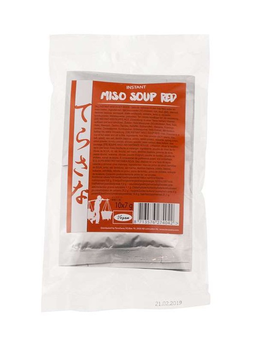 TS Import Instant miso soep rood 7 gram (10 Stuks)
