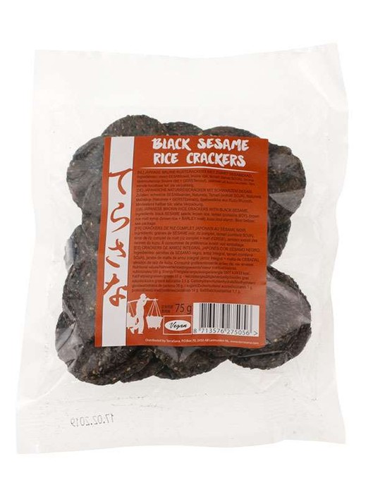 TS Import Zwarte sesam bruine rijstcrackers (75 Gram)