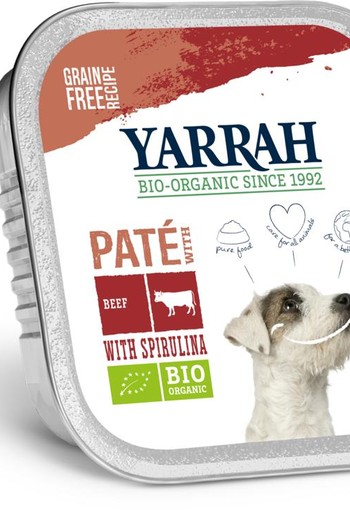 Yarrah Hondenvoer pate met rund en kip bio (150 Gram)
