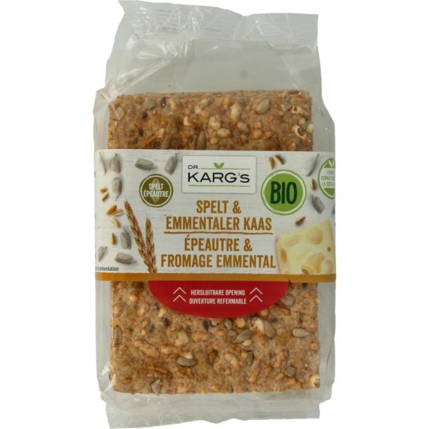 Dr Karg Spelt met emmenthaler bio (200 Gram)