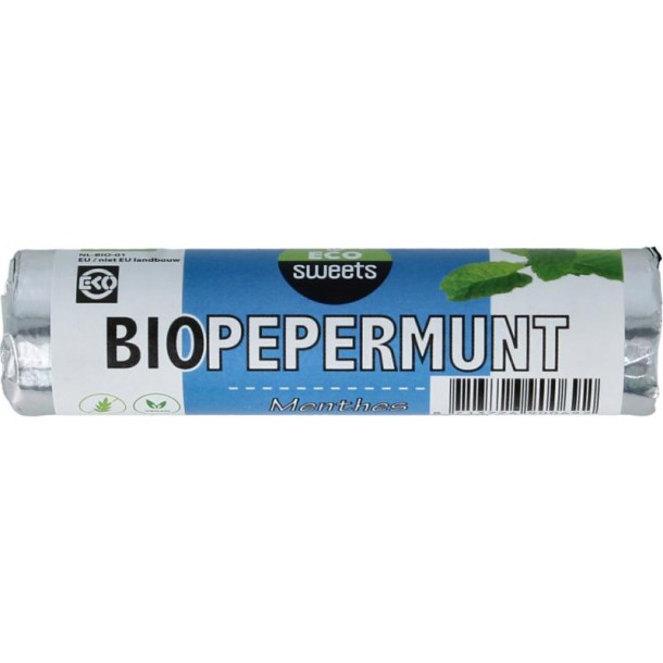 Eco Sweets Pepermuntrolletjes bio (21 Gram)