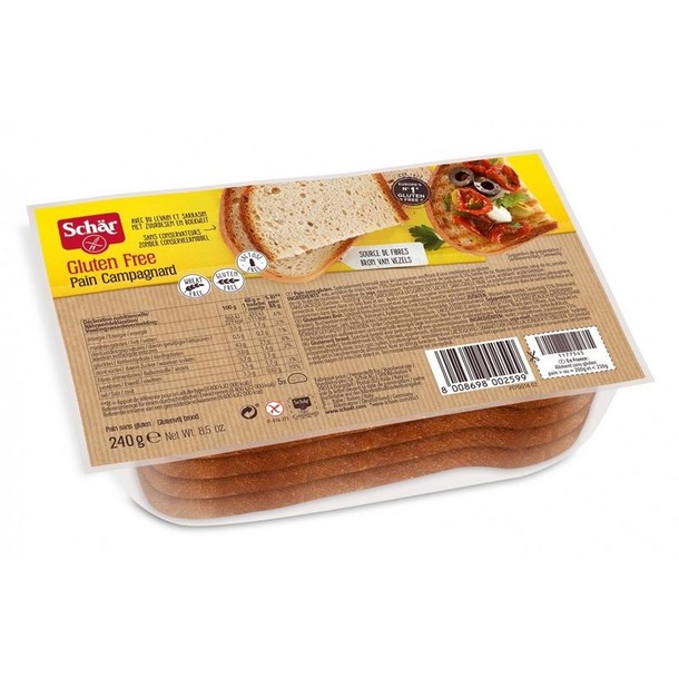 Dr Schar Pain campagnard glutenvrij (240 Gram)
