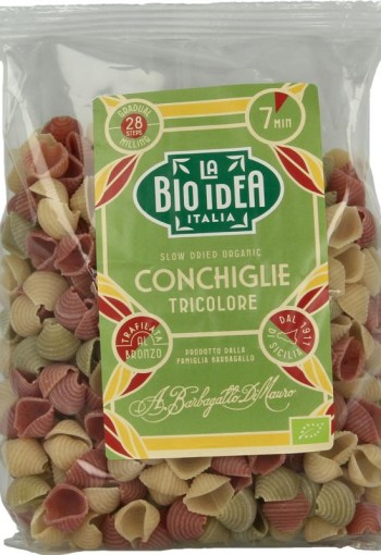 Bioidea Grote schelp tricolore bio (500 Gram)