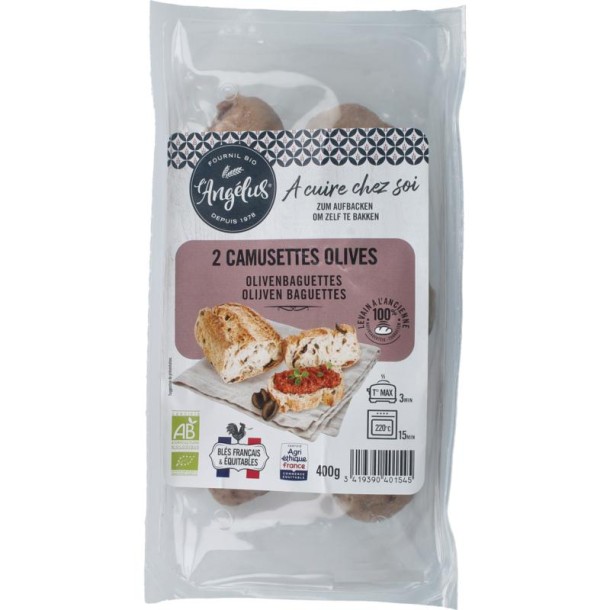 Langelus Camusettes met olijven bio (2 Stuks)