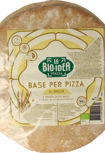 Bioidea Pizzabodems spelt bio (2 Stuks)